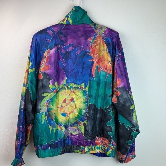 HEAD reversible batik sun windbreaker jacket EUC - Picture 4 of 15